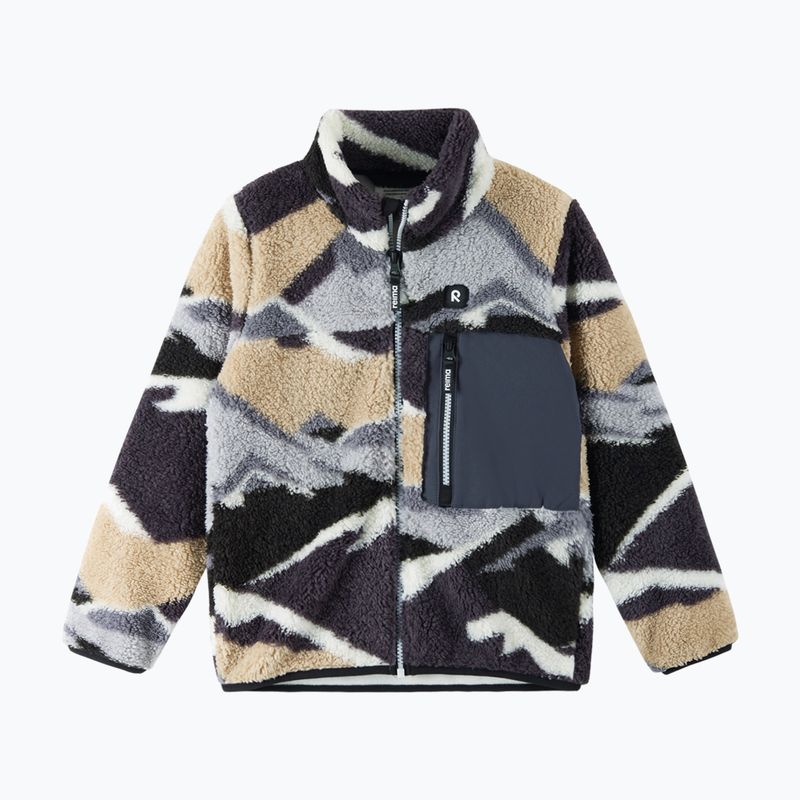 Bluza polarowa dziecięca Reima Turilas soft black 2