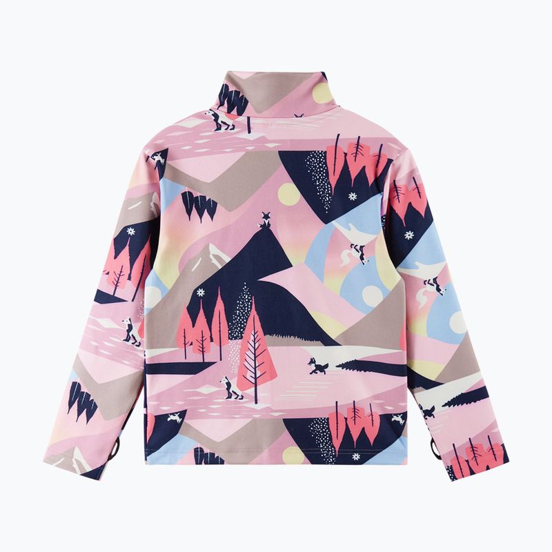 Bluza polarowa dziecięca Reima Iisisti grey pink 2