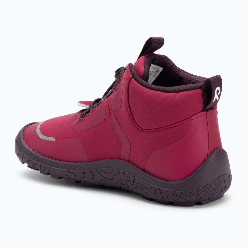 Buty barefoot dziecięce Reima Loikkii cool burgundy 3