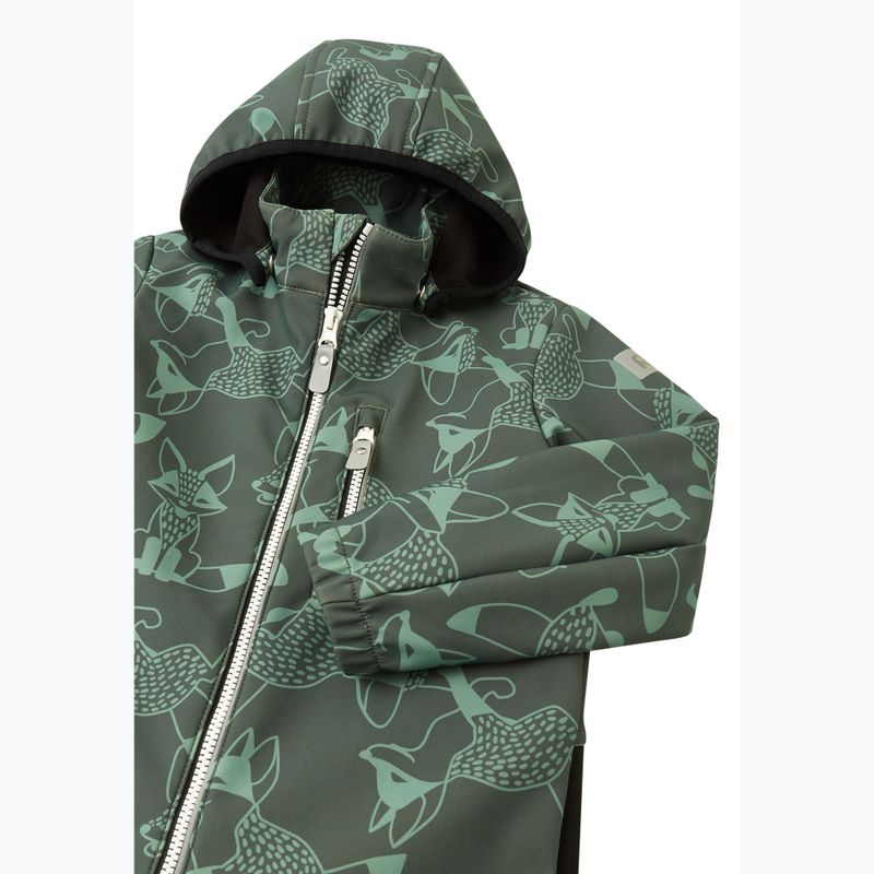 Kombinezon softshell dziecięcy Reima Nurmes deeper thyme green 4