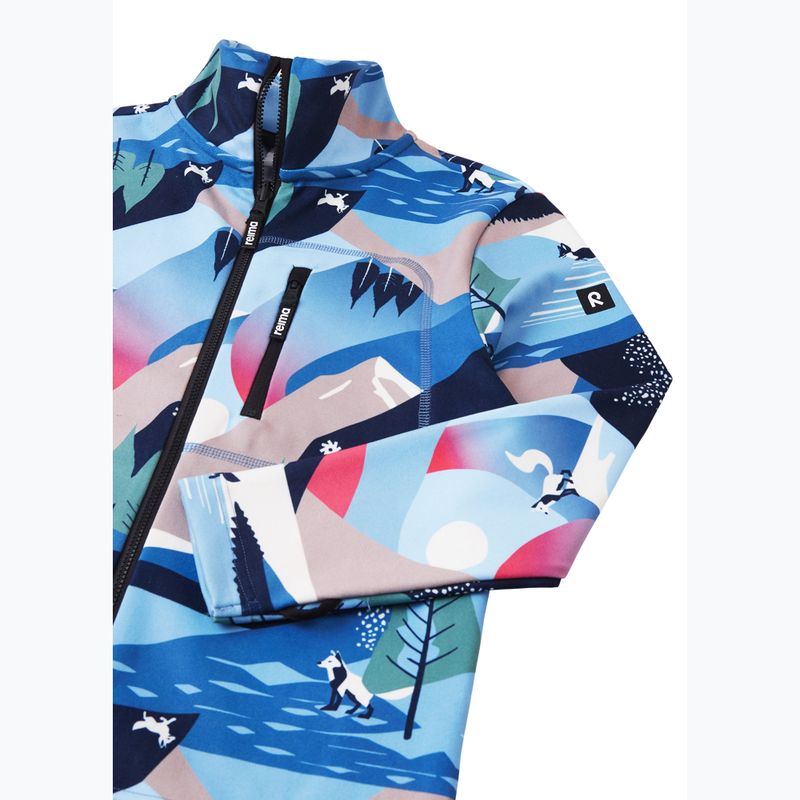 Bluza polarowa dziecięca Reima Iisisti blue ocean 3