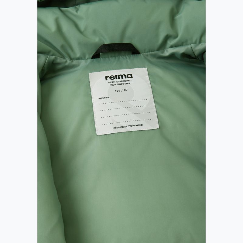 Kurtka puchowa dziecięca Reima Paimio green clay 6