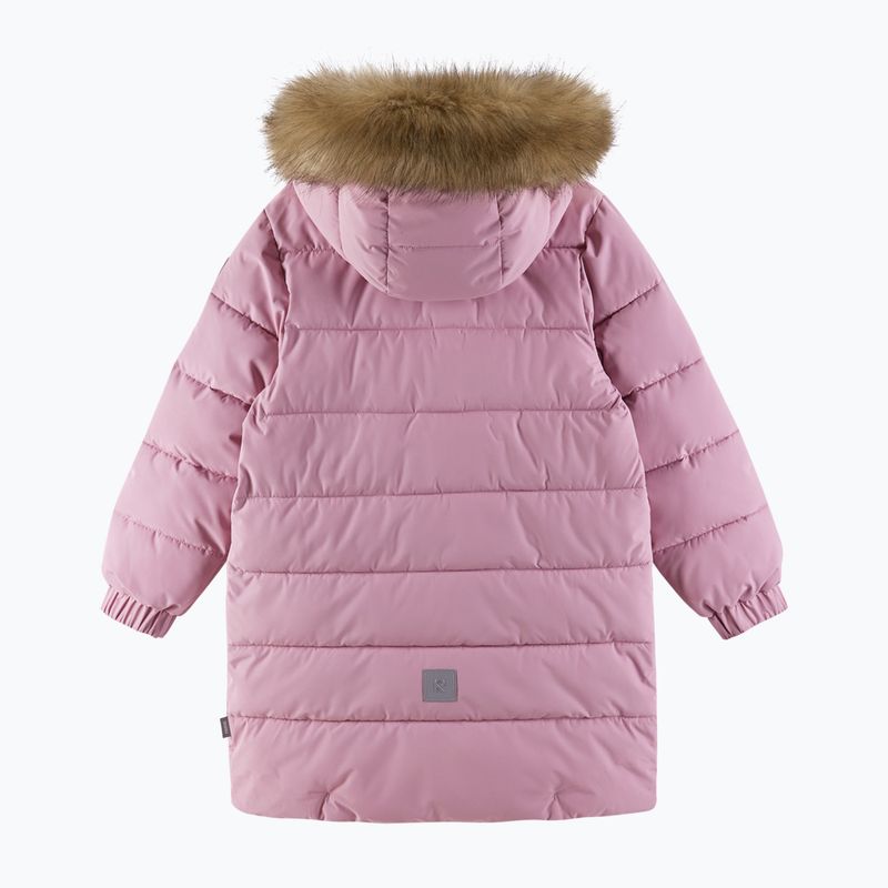 Kurtka puchowa dziecięca Reima Luvia grey pink 3