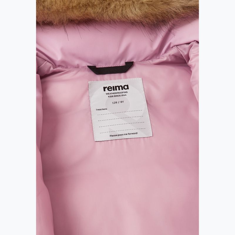 Kurtka puchowa dziecięca Reima Luvia grey pink 6