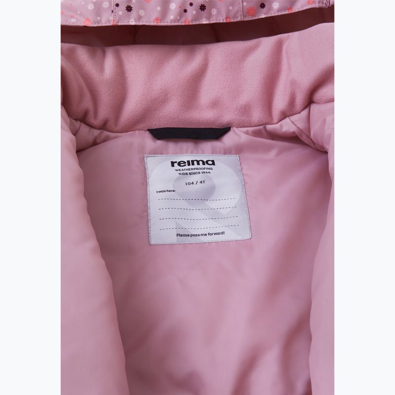 Kurtka dziecięca Reima Taipale grey pink 6