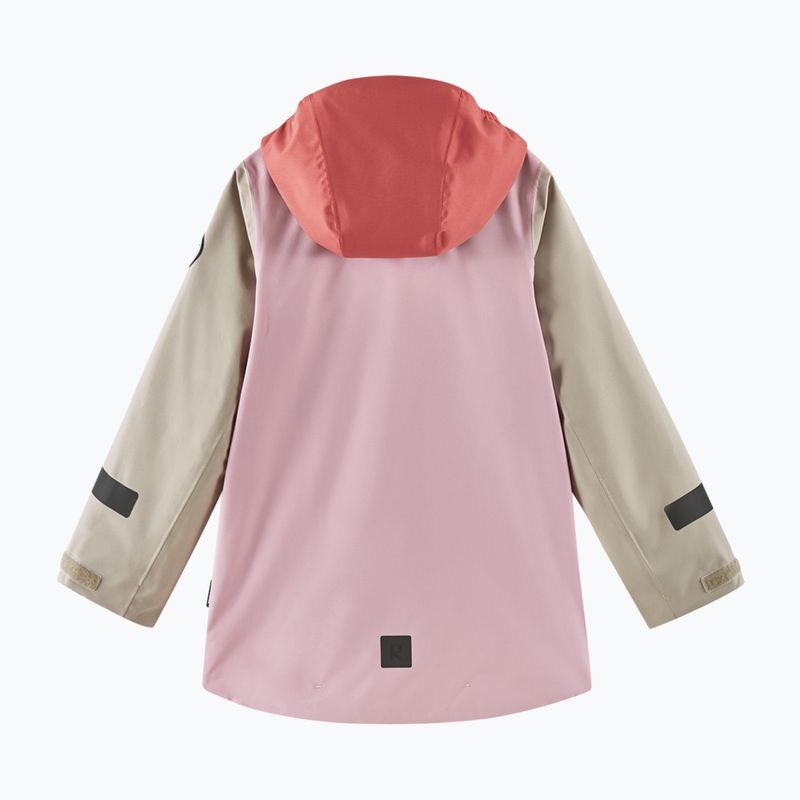Kurtka softshell dziecięca Reima Sysma grey pink 3