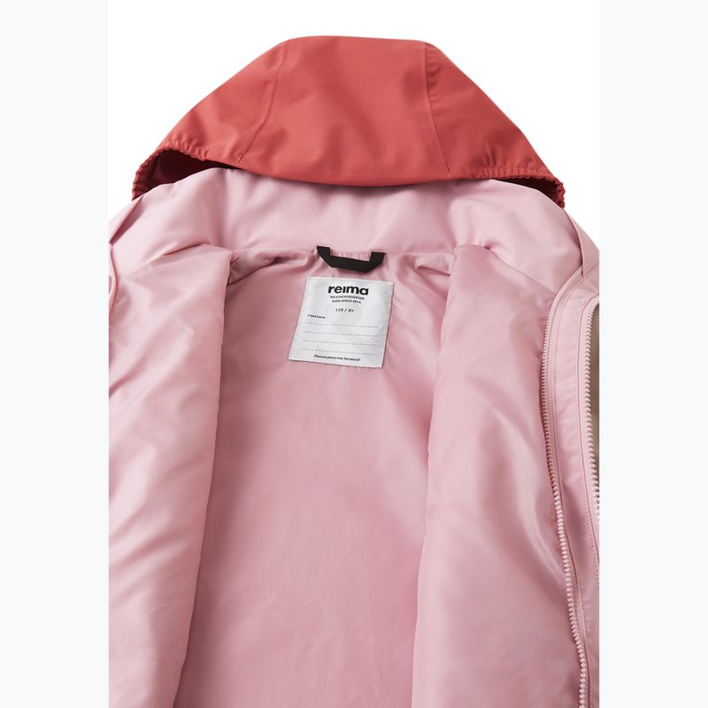 Kurtka softshell dziecięca Reima Sysma grey pink 7