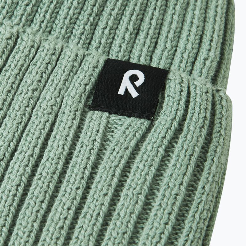 Czapka zimowa dziecięca Reima Hattara stone green 3