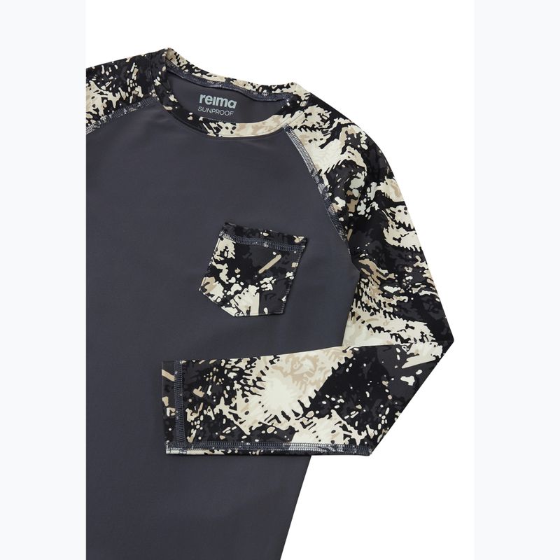 Longsleeve do pływania dziecięcy Reima Kroolaus soft black 3