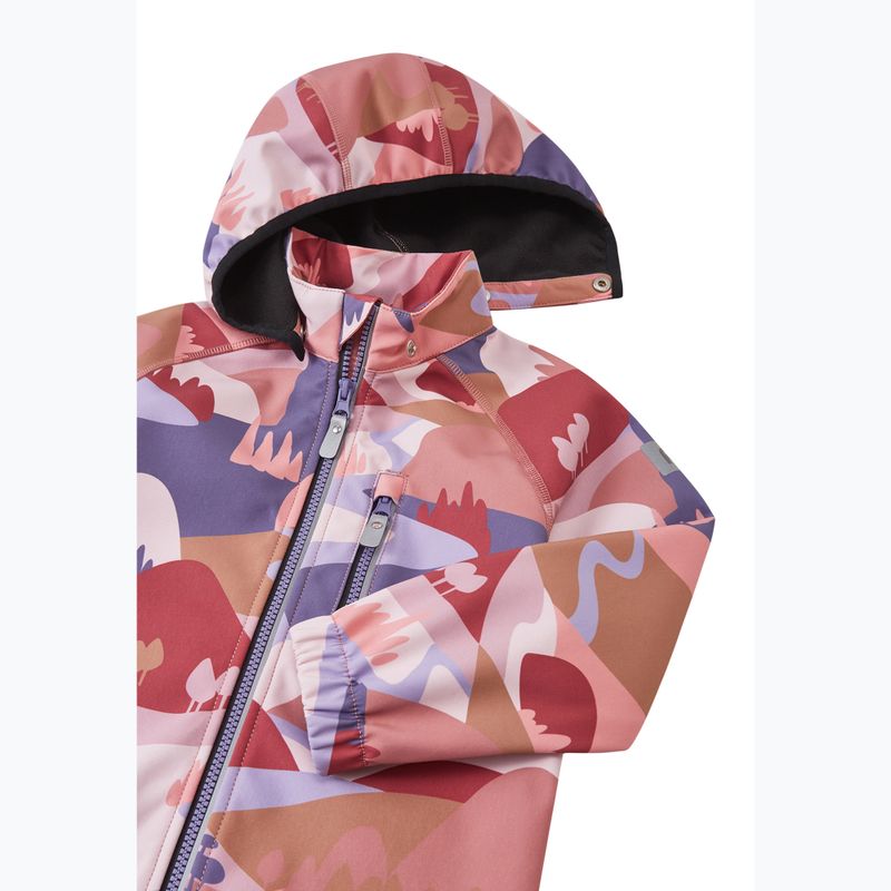 Kurtka softshell dziecięca Reima Vantti rose blush 4