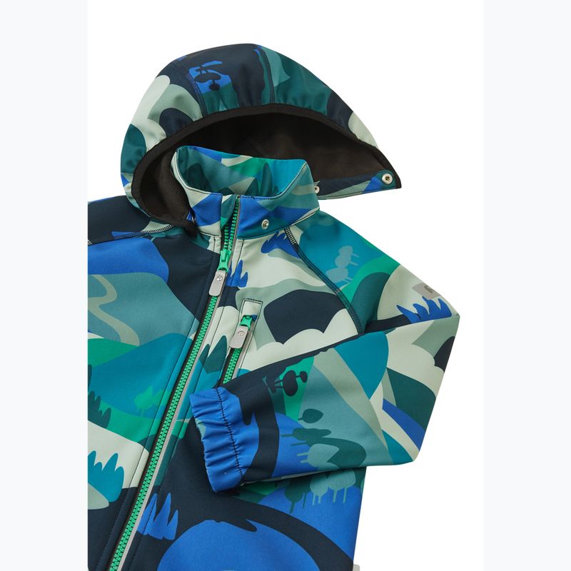 Kurtka softshell dziecięca Reima Vantti dparkly blue 4
