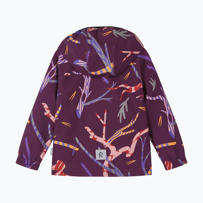 Kurtka softshell dziecięca Reima Vantti deep purple 2