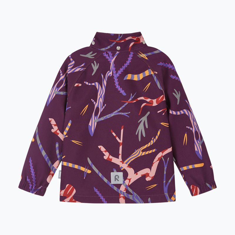 Kurtka softshell dziecięca Reima Vantti deep purple 3