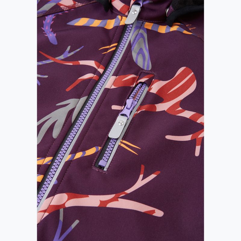 Kurtka softshell dziecięca Reima Vantti deep purple 6