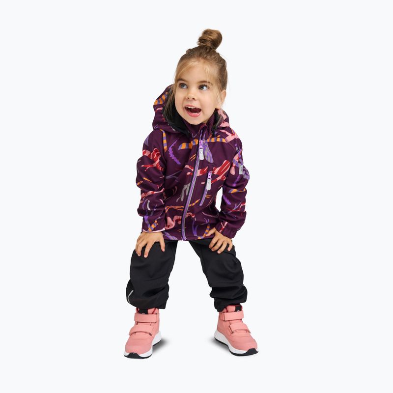 Kurtka softshell dziecięca Reima Vantti deep purple 8