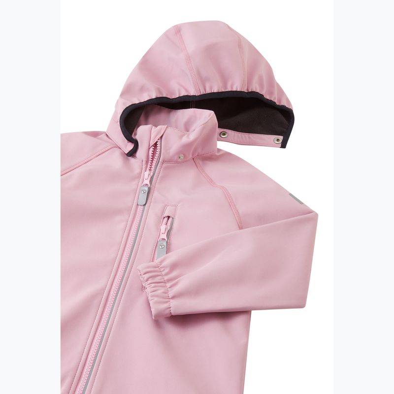 Kurtka softshell dziecięca Reima Vantti 5100009C-4500 grey pink 3
