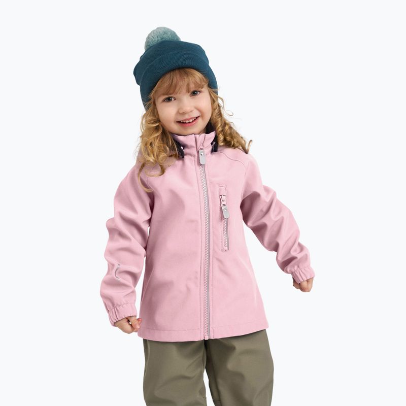 Kurtka softshell dziecięca Reima Vantti 5100009C-4500 grey pink 6