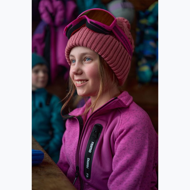 Bluza polarowa dziecięca Reima Laskien fucshia 5
