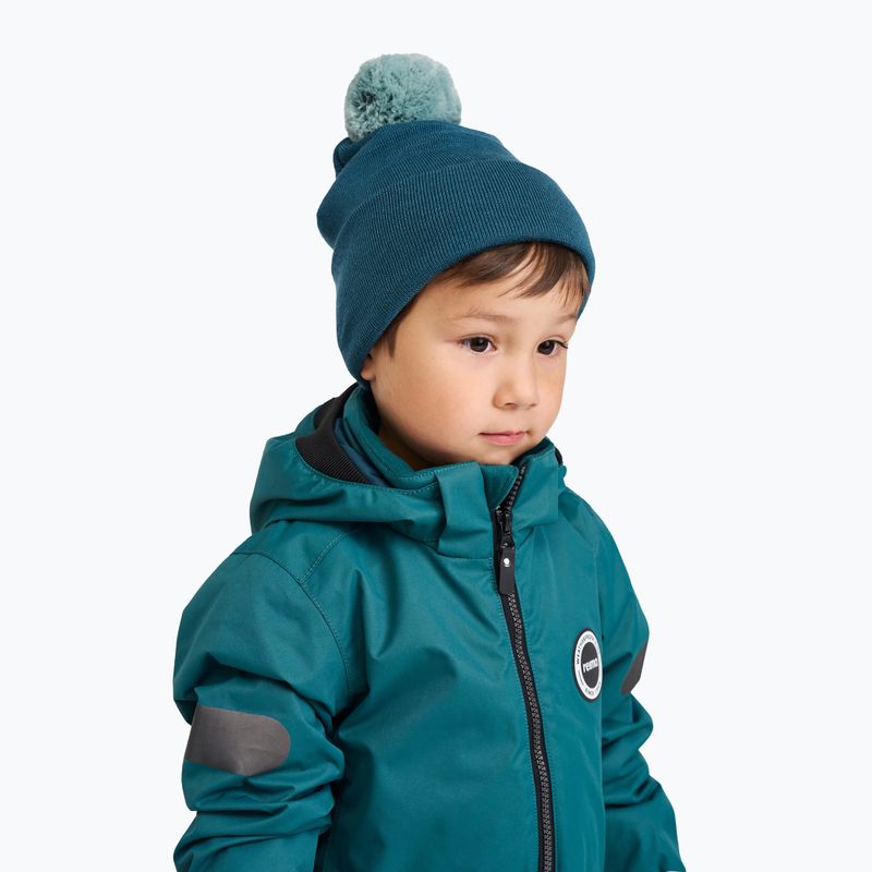 Czapka zimowa dziecięca Reima Omasi dark teal 4