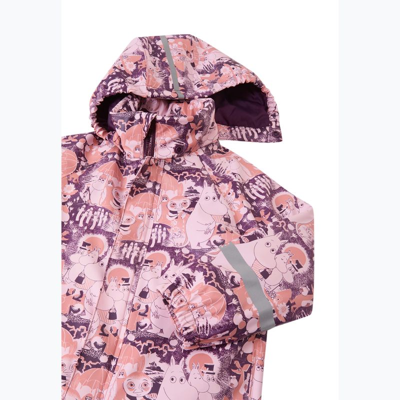 Kombinezon przeciwdeszczowy dziecięcy Reima Moomin Rapakko pale rose 3