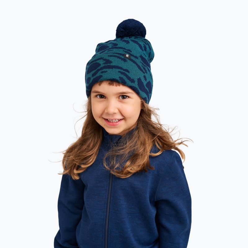Czapka zimowa dziecięca Reima Virkku navy 4