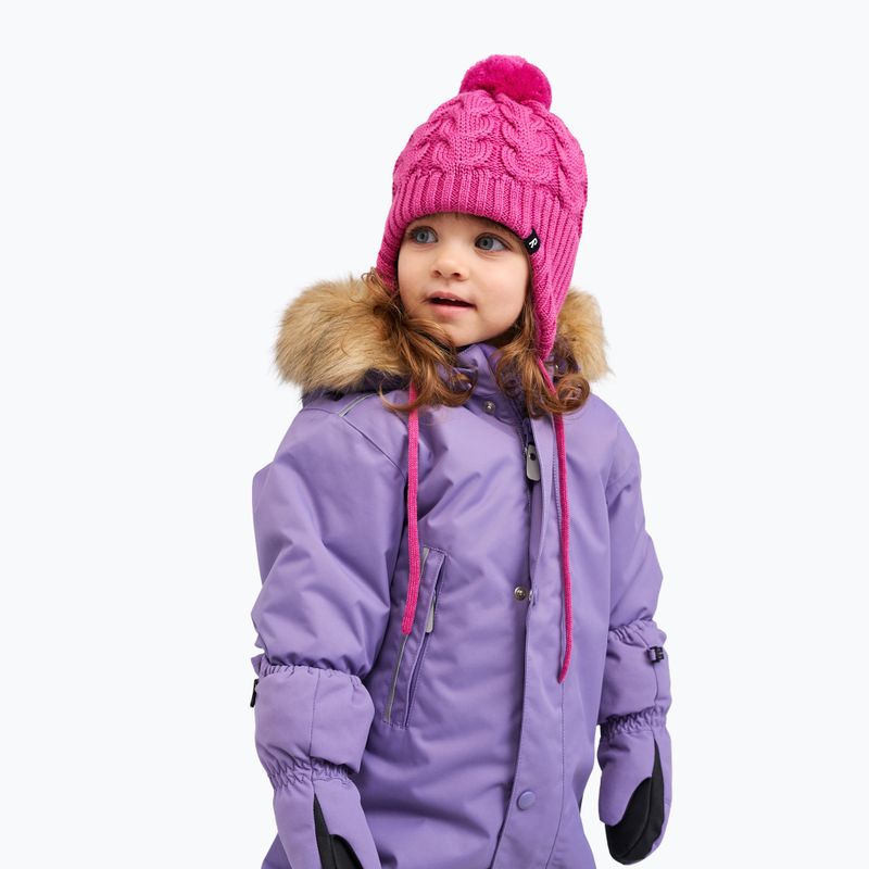 Czapka zimowa dziecięca Reima Paljakka fucshia 4