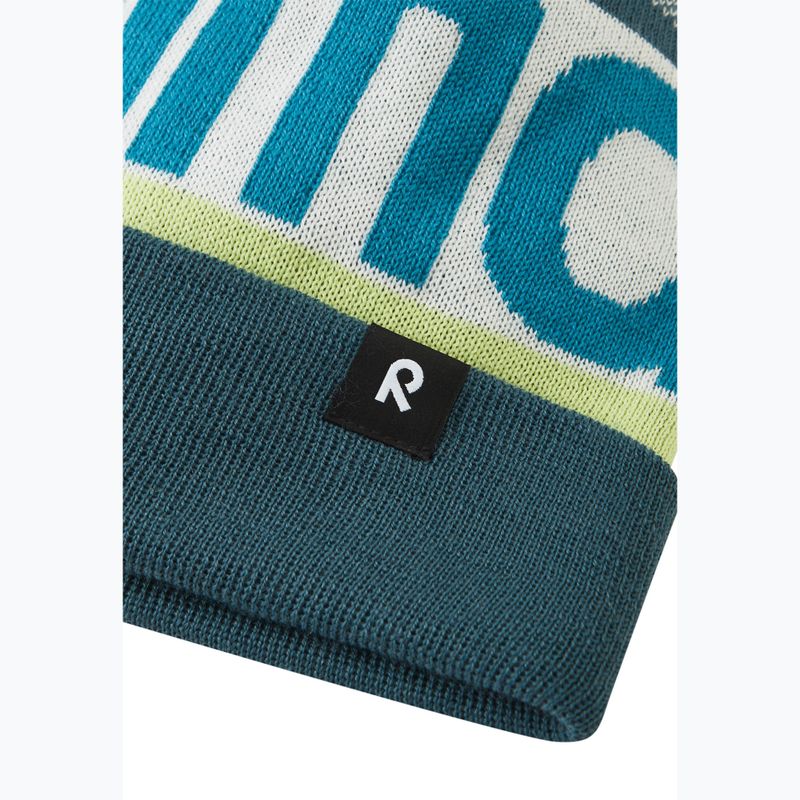 Czapka zimowa dziecięca Reima Taasko dark teal 3