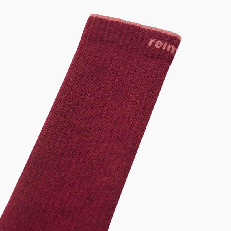 Skarpety dziecięce Reima Urheilu cranberry 2