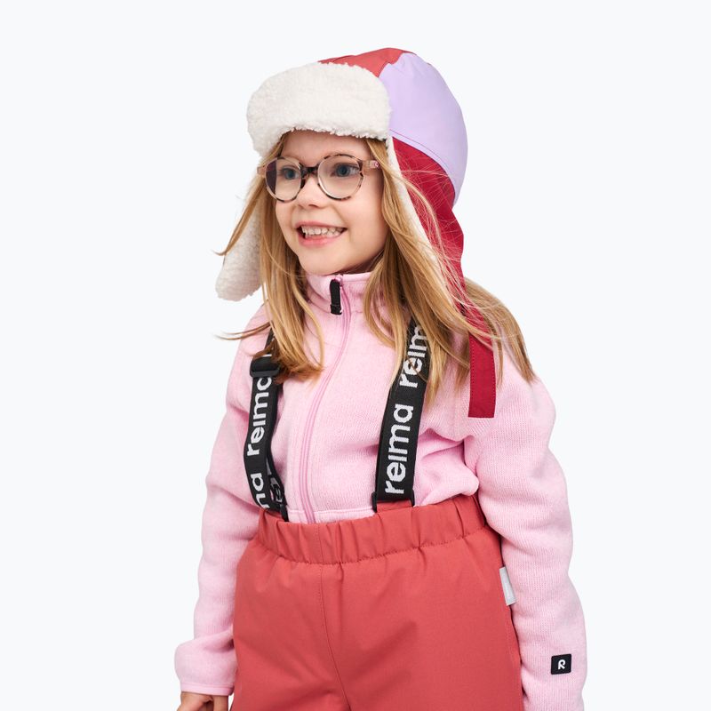 Czapka zimowa dziecięca Reima Ilves cranberry 4