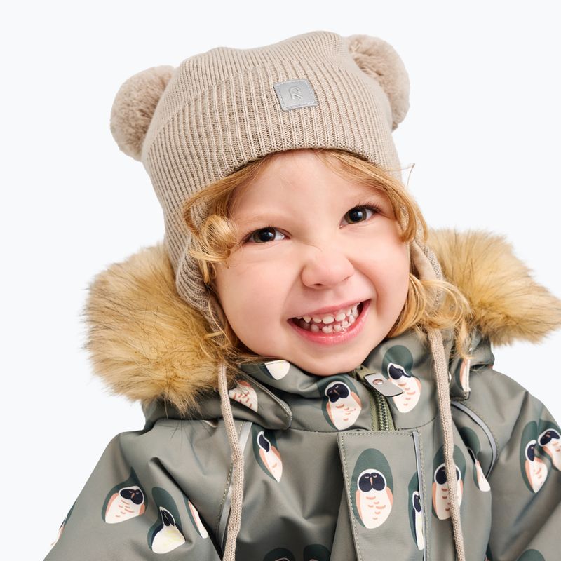 Czapka zimowa dziecięca Reima Kumpi earthy beige 5