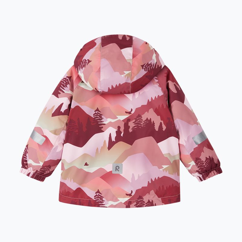 Kurtka dziecięca Reima Muonio grey pink 2