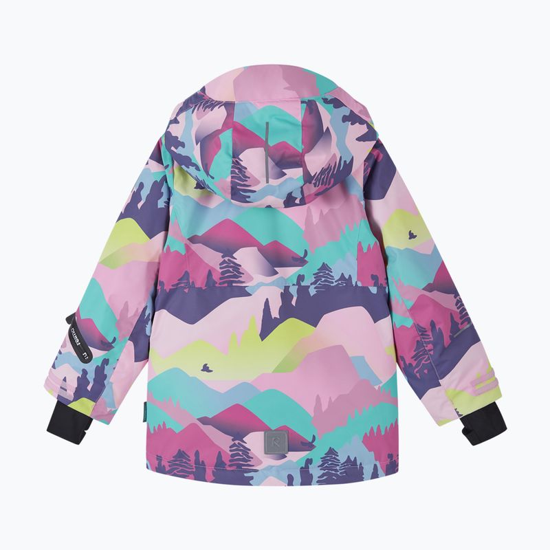 Kurtka narciarska dziecięca Reima Kiiruna grey pink 2