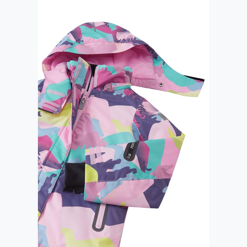 Kurtka narciarska dziecięca Reima Kiiruna grey pink 4