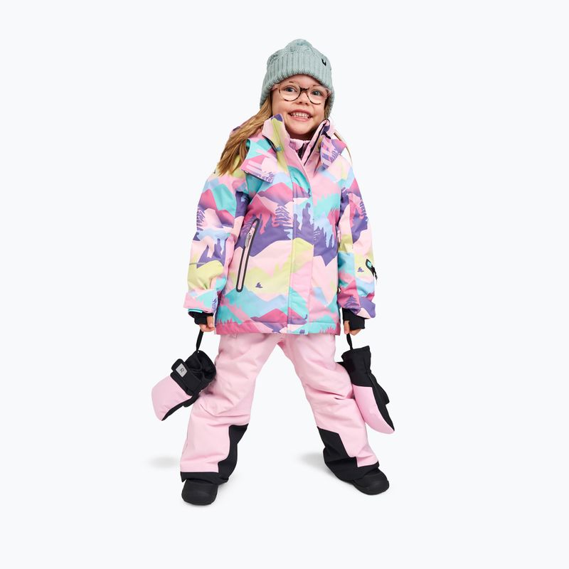 Kurtka narciarska dziecięca Reima Kiiruna grey pink 12