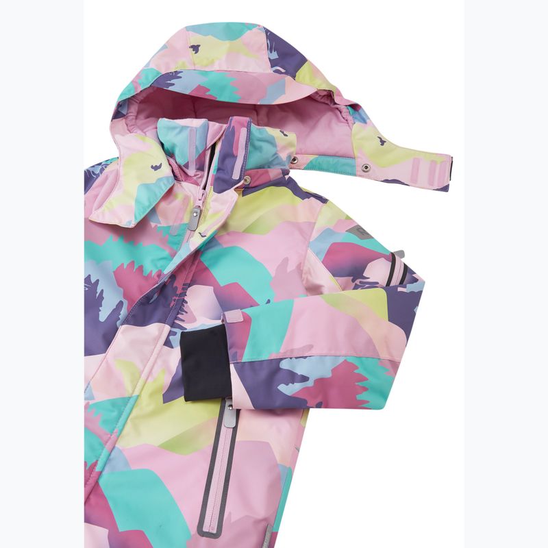 Kombinezon narciarski dziecięcy Reima Reach grey pink 3