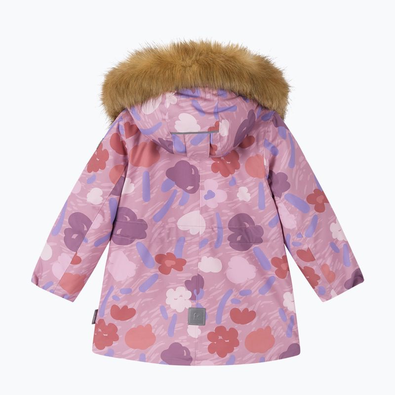 Kurtka zimowa dziecięca Reima Muurame grey pink 2