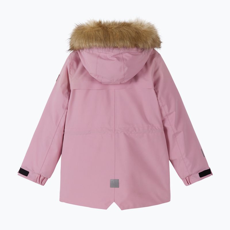 Kurtka zimowa dziecięca Reima Ajaton grey pink 2