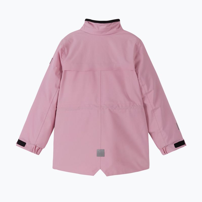 Kurtka zimowa dziecięca Reima Ajaton grey pink 4
