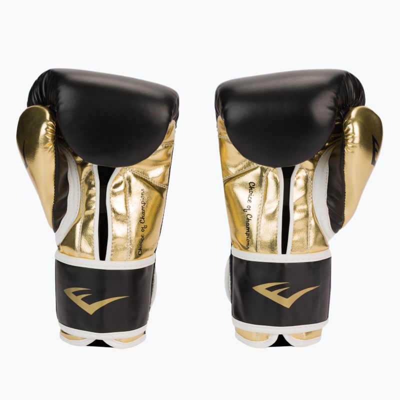 Rękawice bokserskie męskie Everlast Powerlock Pu czarne 2200 2