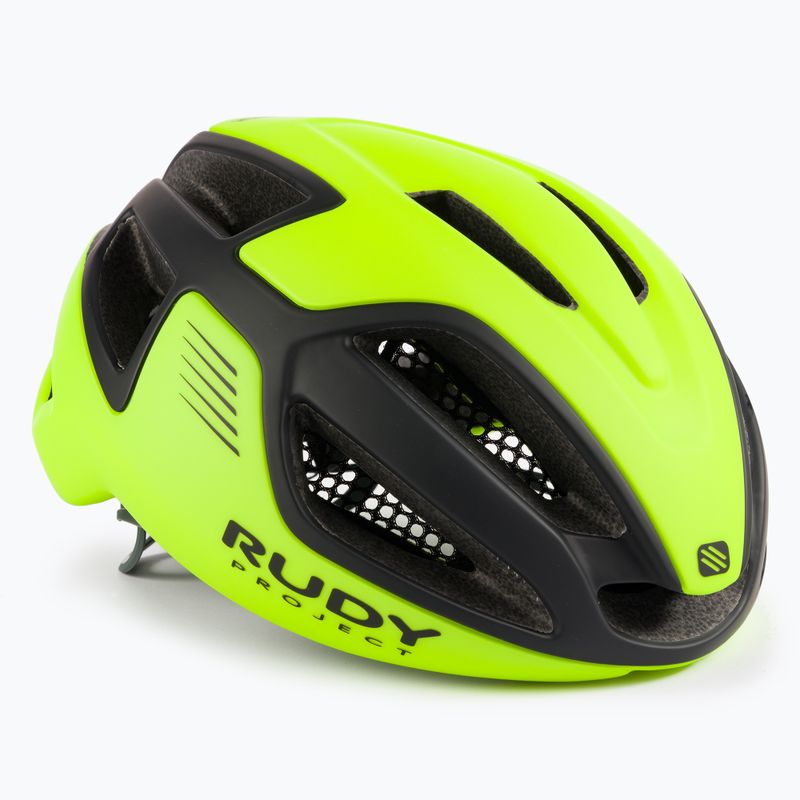 Kask rowerowy Rudy Project Spectrum yellow fluo black matte
