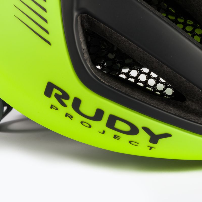 Kask rowerowy Rudy Project Spectrum yellow fluo black matte 7