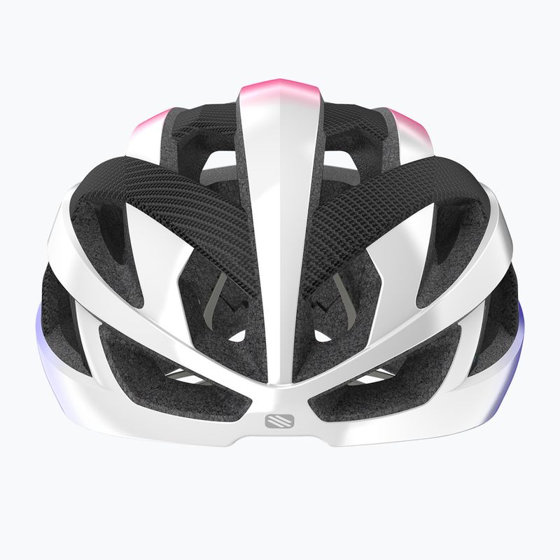 Kask rowerowy Rudy Project Rebel pearl metal/pink/cyber blue shiny 3