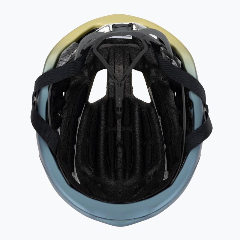 Kask rowerowy Rudy Project Nytron blue avio/apple green metal matte 5