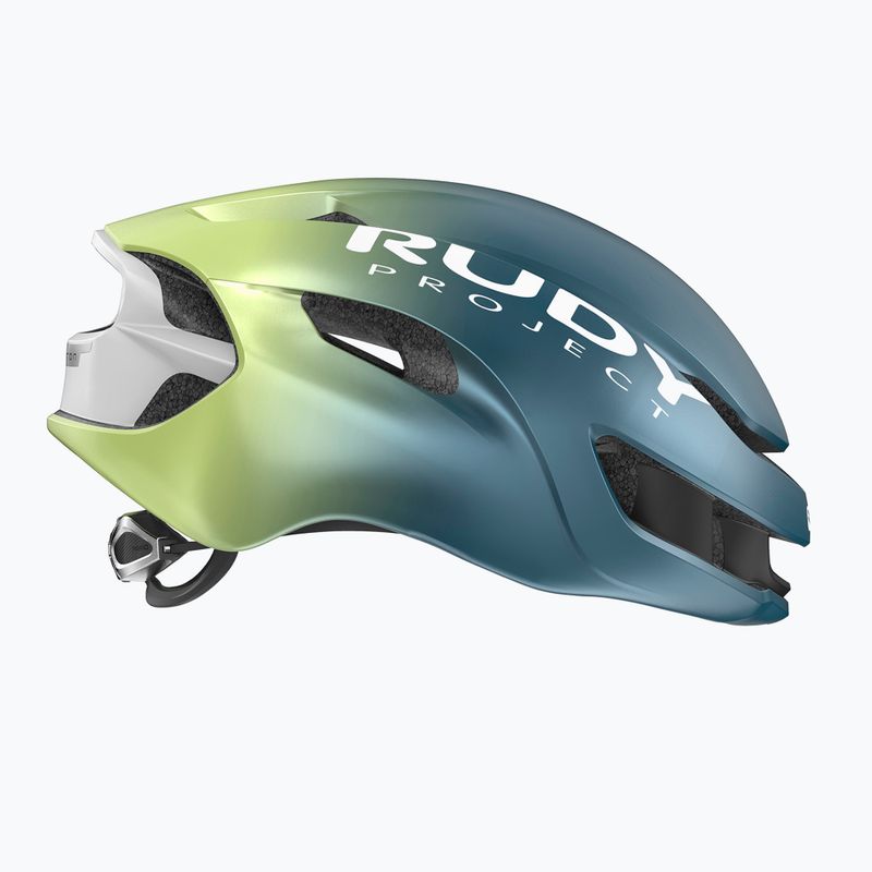 Kask rowerowy Rudy Project Nytron blue avio/apple green metal matte 2