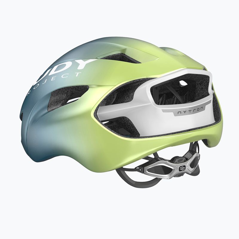 Kask rowerowy Rudy Project Nytron blue avio/apple green metal matte 4