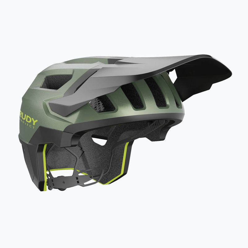 Kask rowerowy Rudy Project Terraform met.olive/black/acid green matte
