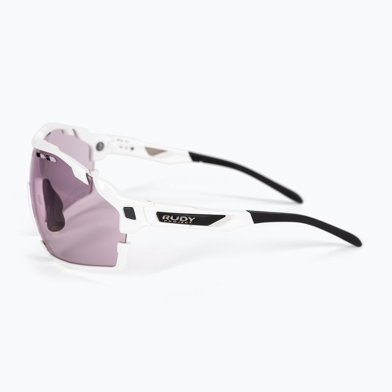 Okulary przeciwsłoneczne Rudy Project Cutline white gloss/impactx photochromic 2 laser purple 4