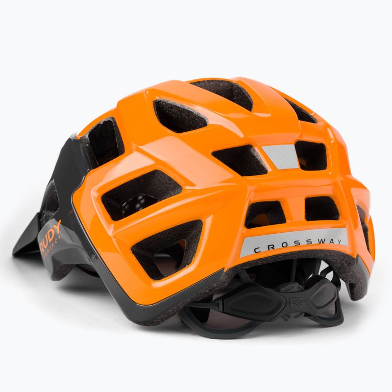 Kask rowerowy Rudy Project Crossway lead/orange fluo shiny 4