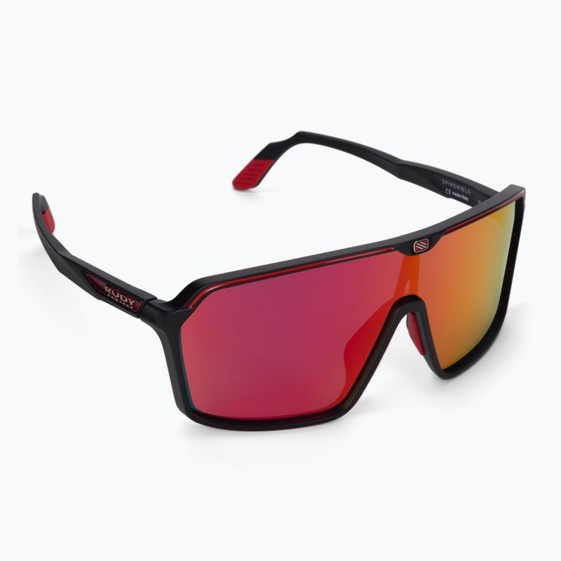 Okulary przeciwsłoneczne Rudy Project Spinshield black matte/multilaser red