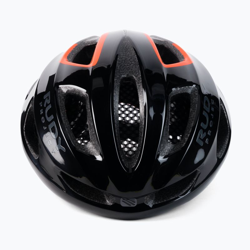 Kask rowerowy Rudy Project Strym black orange shiny 2